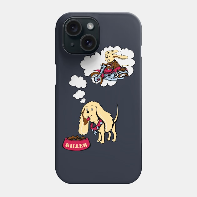 Funny Biker Dog Phone Case by Tpixx