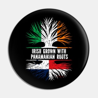 Irish Grown With Panamanian Roots Ireland Flag Pin