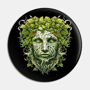 Green Man Pin