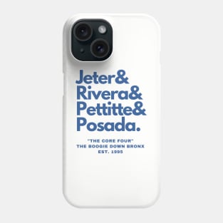 NYY's Core Four Grey T-Shirt Phone Case