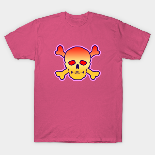 Discover Skull Poison, red/yellow fade - Skull - T-Shirt