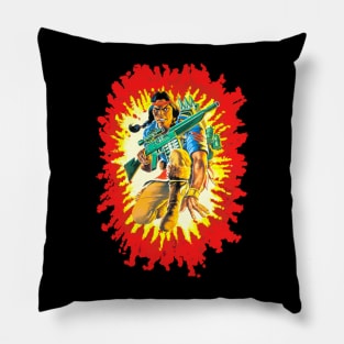 Spirit GI Joe toy art card Pillow