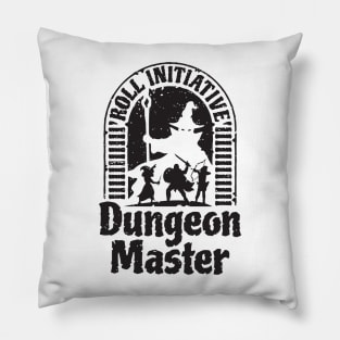 DM Roll Initiative Vintage Pillow