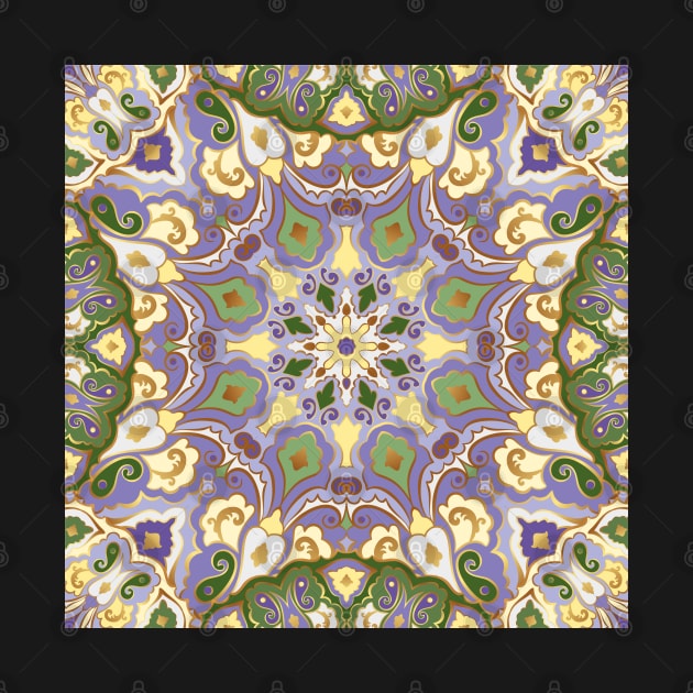 pattern with colored mandala by IrinaGuArt