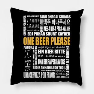 How to order a beer arround the world Pillow