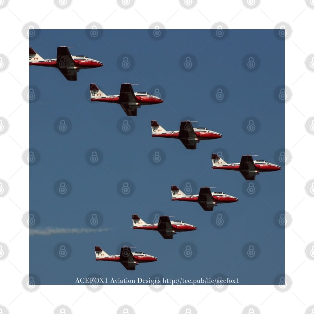 Snowbirds 7-Ship Formation by acefox1