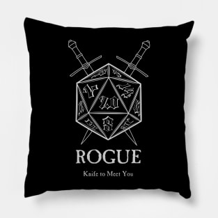 Rouge Knife to Meet You Pillow