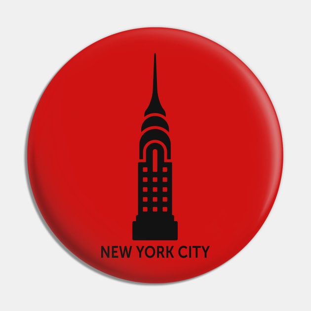 New York City Chrysler Pin by byebyesally