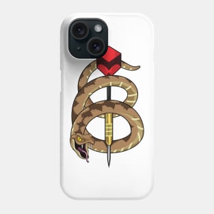 Snake at Darts with Dart Phone Case