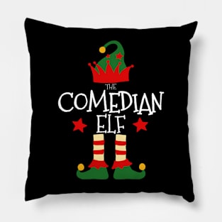 Comedian Elf Matching Family Group Christmas Party Pajamas Pillow