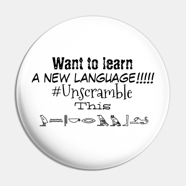 Unscramble funny t-shirt Pin by OCEAN ART SHOP