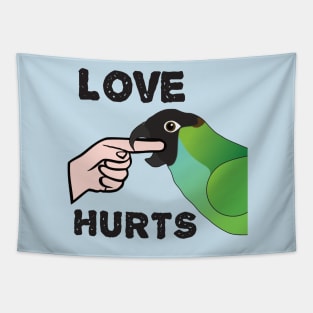 Love Hurts - Nanday Conure Parrot Tapestry