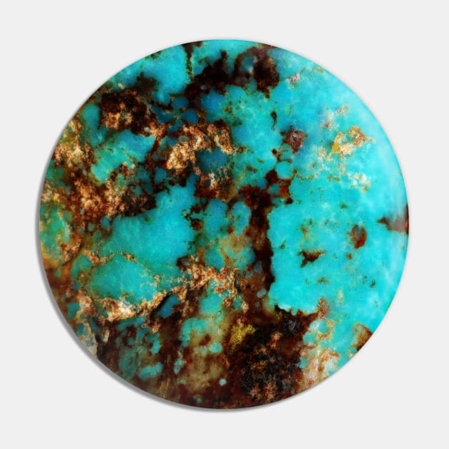 Turquoise I Pin by visionarysea