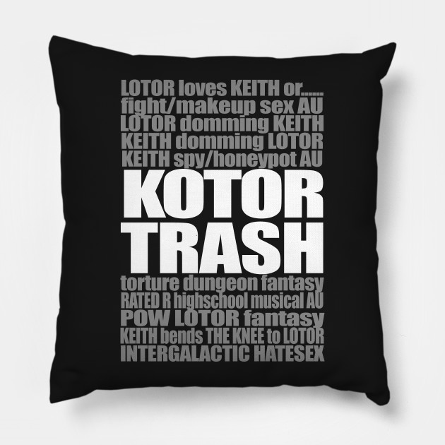 Kotor Trash White Version Voltron Pillow Teepublic