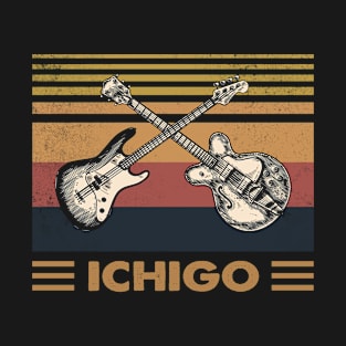 Retro Design Ichigo Proud Name Guitars Anime T-Shirt