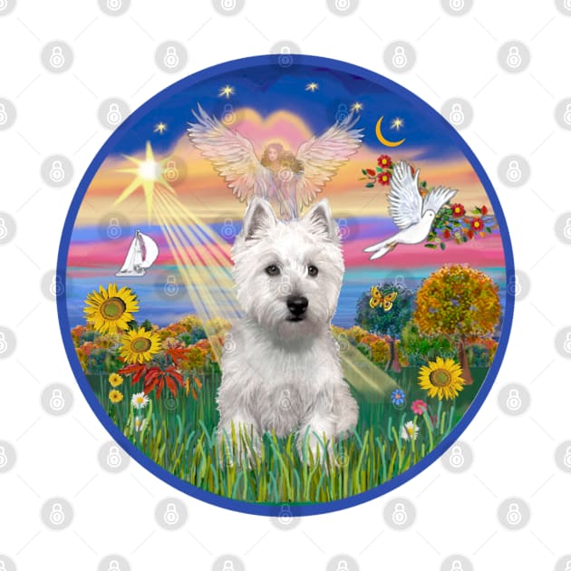 West Highland Terrier in "Cloud Angel" by Dogs Galore and More