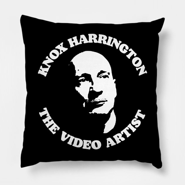 Knox Harrington The Video Artist Funny Lebowski Deep Cut Pillow by GIANTSTEPDESIGN