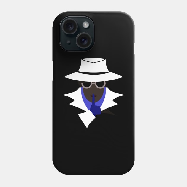 Lady White shush (afro): A Cybersecurity Design Phone Case by McNerdic