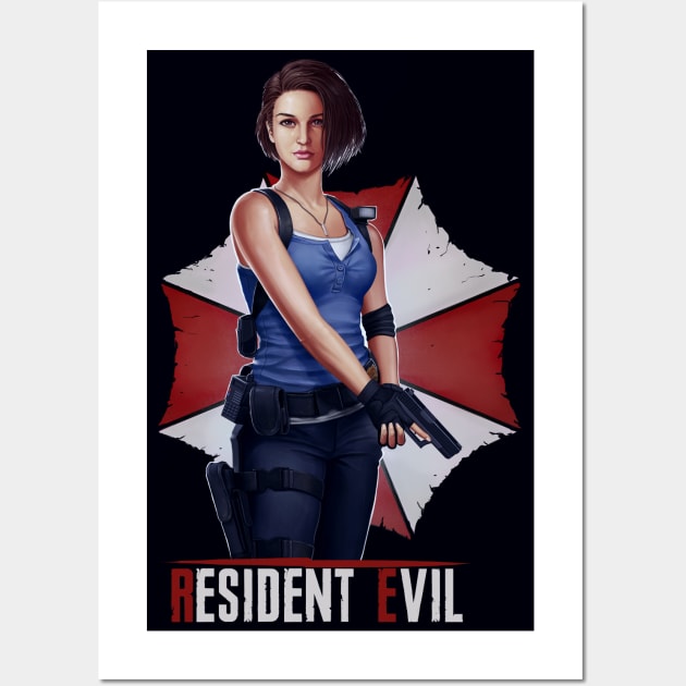 Jill Valentine Resident Evil 3 Remake Framed Art Print for Sale