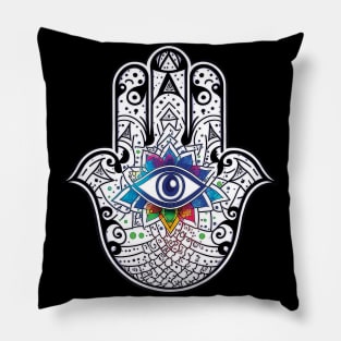 HAMSA Jewish amulet against bad luck Pillow