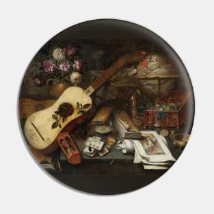 Still Life With A Guitar by Tomás Yepes Pin