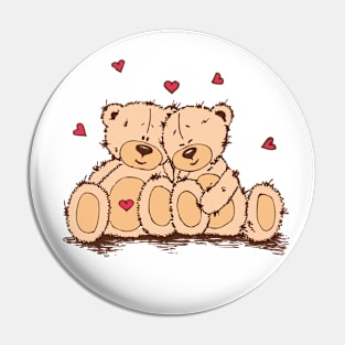 Valentine's Day - Lovely Bears Pin