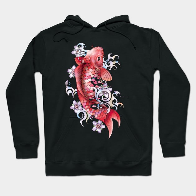 Garnet Koi Fish Hoodie