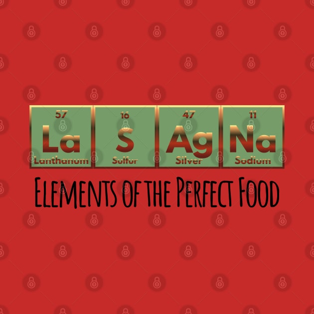 LaSAgNa Periodic Table of Elements the perfect food by Luxinda