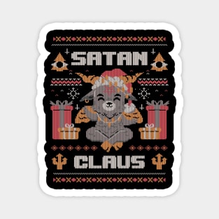 Satan Claus  - Funny Baphomet Ugly Christmas Gift Magnet