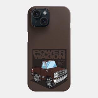 Dark Brown Sunfire - Power Wagon (1980) Phone Case