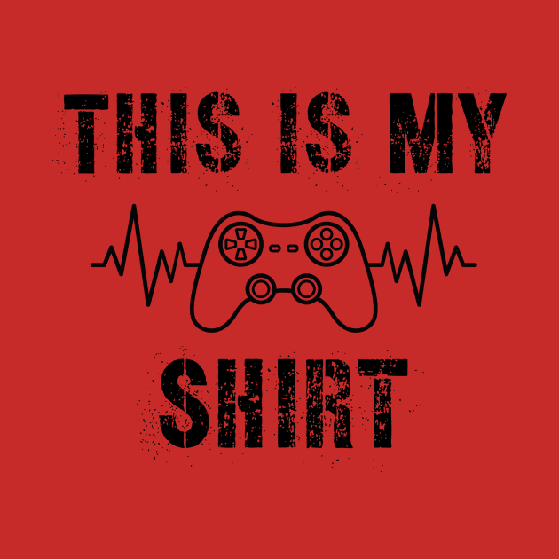 Funny This Is My Gaming Shirt by Chach Ind. Clothing