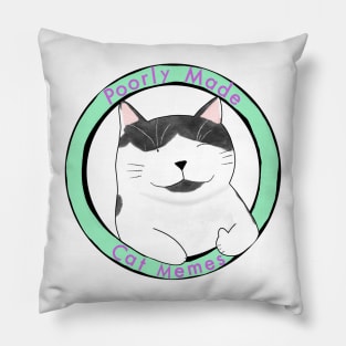 Rambo from Poorly Made Cat Memes Pillow