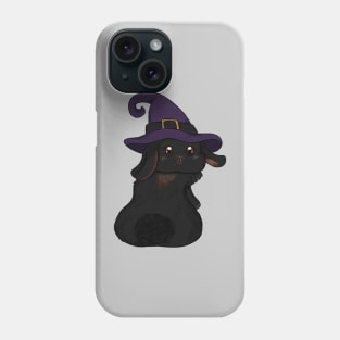 Black Rabbit Witch Left _ Bunniesmee Halloween Edition Phone Case