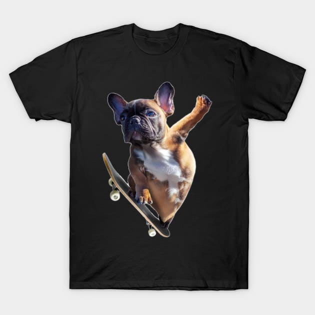 French Bulldog Skateboard T Shirt Dog Skater Skateboarding French Bulldog Skateboard T Shirt Dog Skater Skateboarding