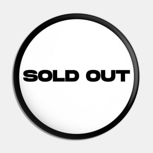 Sold Out Circle (White) Pin