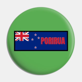 Porirua City in New Zealand Flag Pin