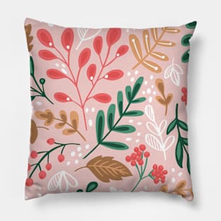 Botanical Floral Seamless pattern 7 Pillow