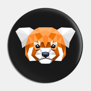 Polygons Red Panda Pin