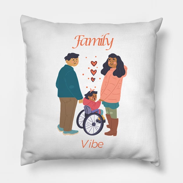 Family vibe Pillow by creativerse