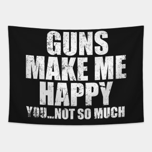 Guns make me happy Tapestry