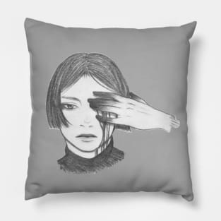 Reaching hand Pillow