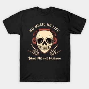 Bring Me The Horizon - Metal Logo Skull - T-Shirt