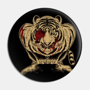 Tiger Wildlife Halloween Animal Rights Jungle Pin