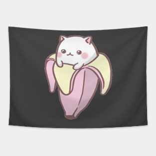 Cute Meow Banana Tapestry