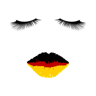 Eyelashes German Lips T-Shirt