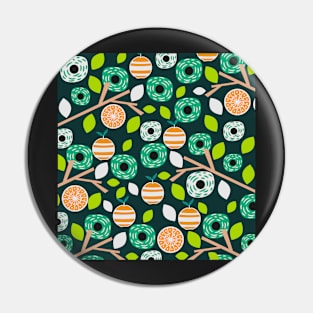 Oranges and flowers Pin