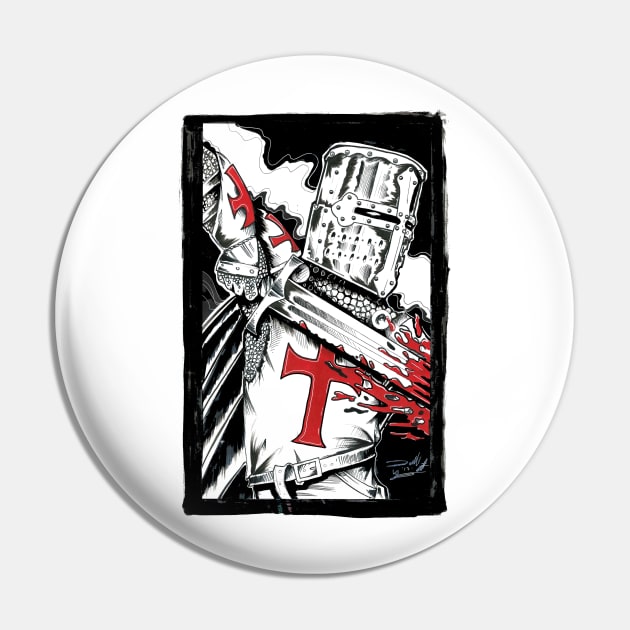 Knight Templar Warsong Pin by paintchips