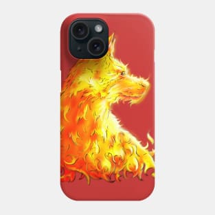 flame dog Phone Case