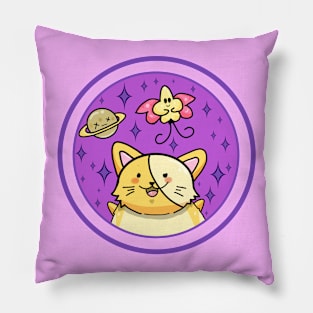 Cat Circle Logo Pillow