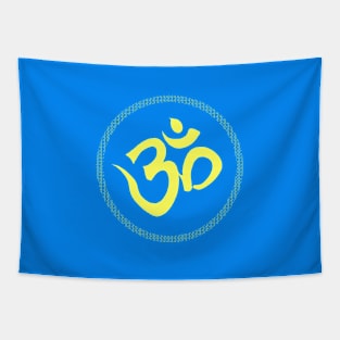 Spiritual Om Symbol Sacred Yoga Mantra Tapestry